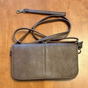 Joy Susan Classic Brown Crossbody Bag